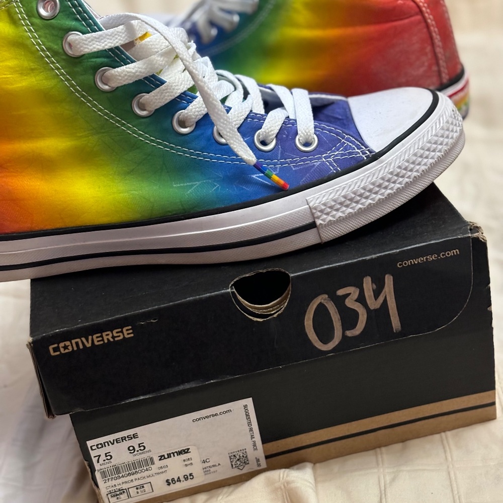 Converse Rainbow High-Top Sneakers